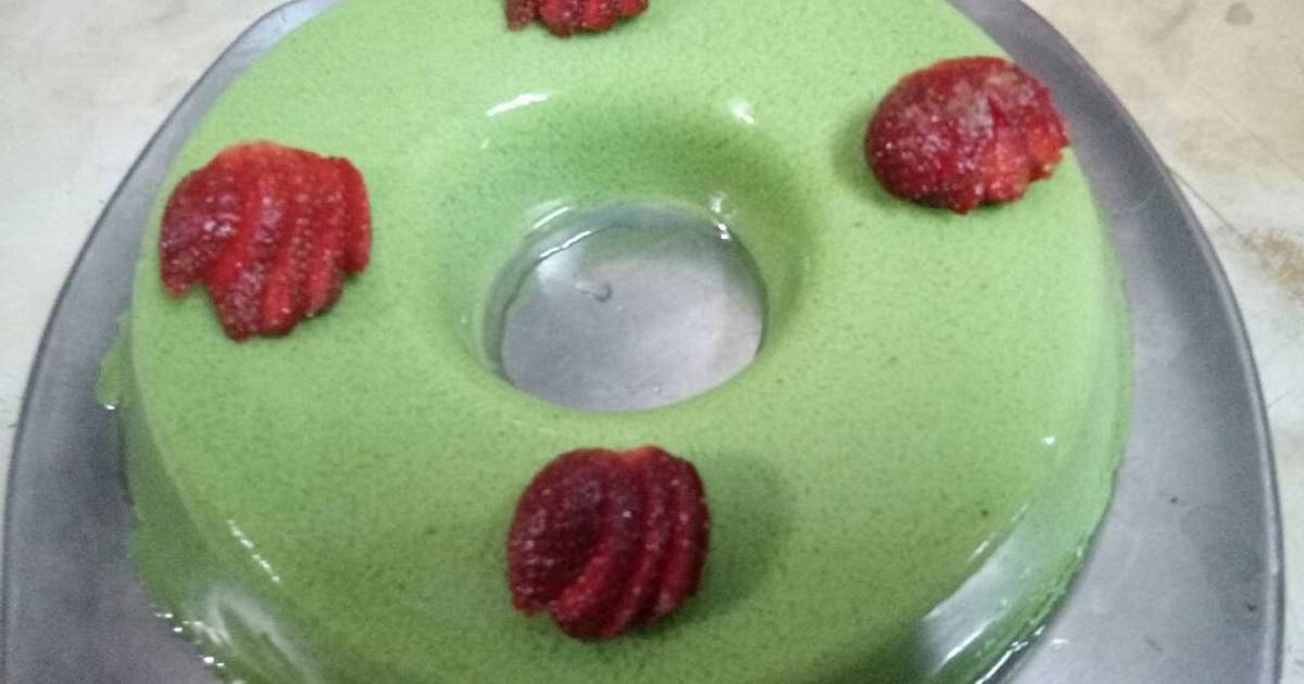 86 resep  puding  lumut  pandan susu  enak dan sederhana Cookpad