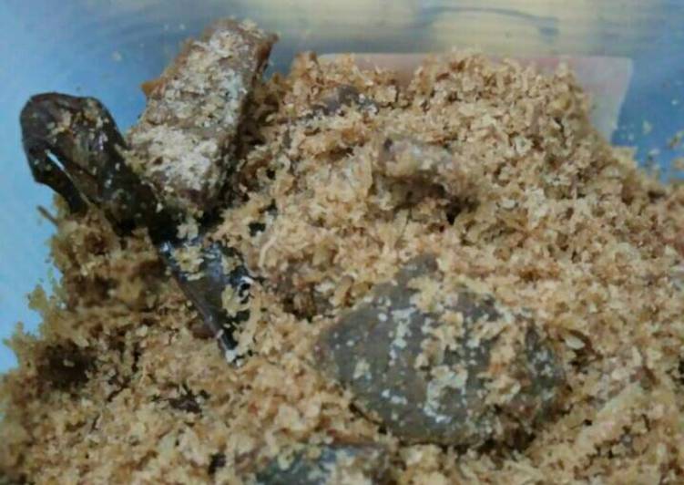 resep makanan Serundeng daging kelapa