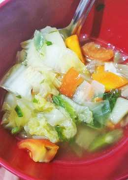 Diet GM day 3 sup sayur campur + buah