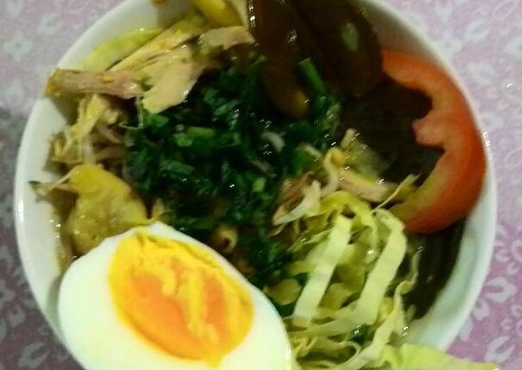 resep makanan Soto ayam kuning (sederhana)