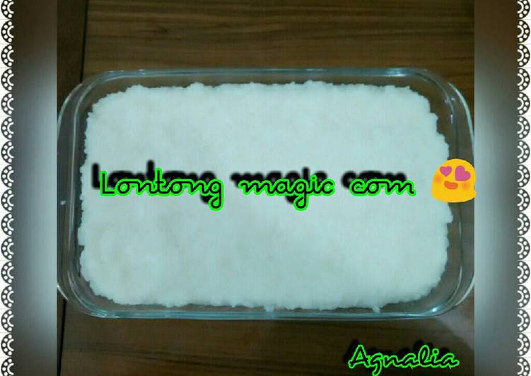 gambar untuk resep makanan Lontong magic com