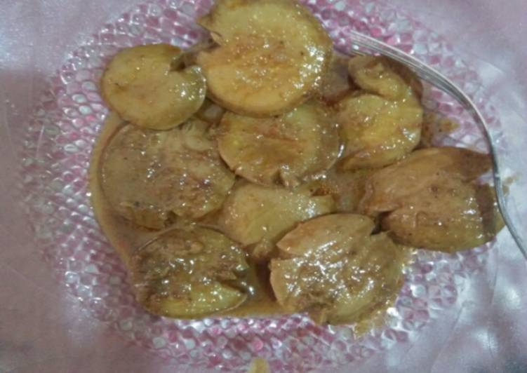 cara membuat Jengkol bumbu kuning