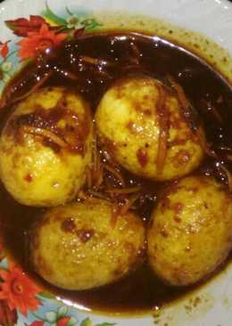 Telor kecap pedas lada hitam