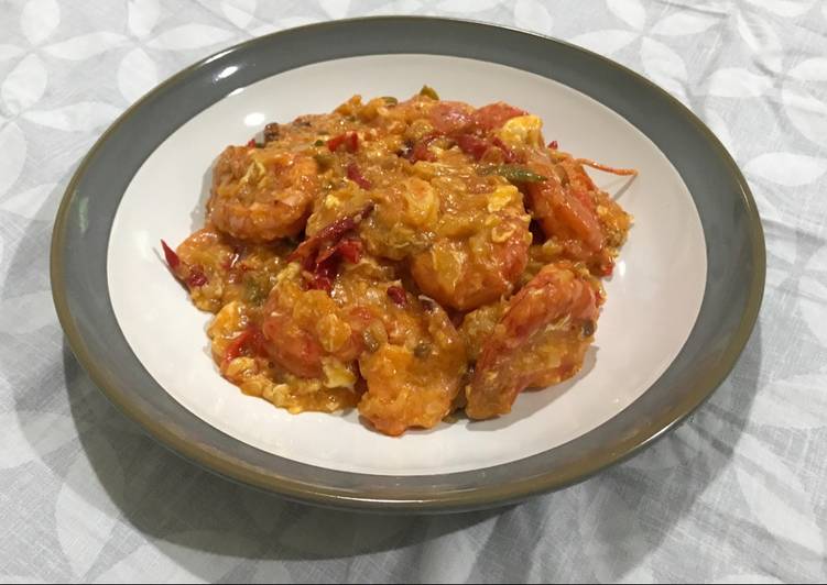 resep makanan Singaporean Chilli Prawn