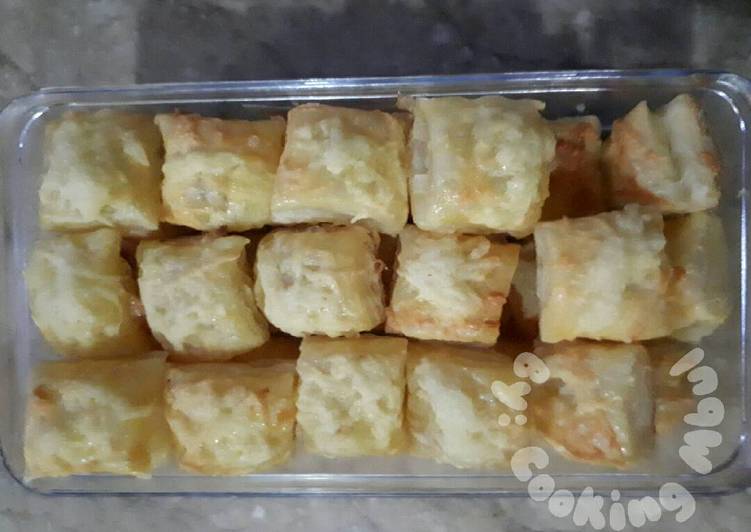 bahan dan cara membuat Puff pastry ball