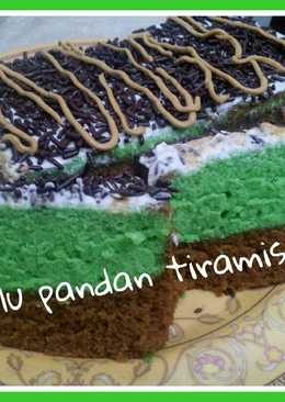 Bolu kukus pandan tiramisu