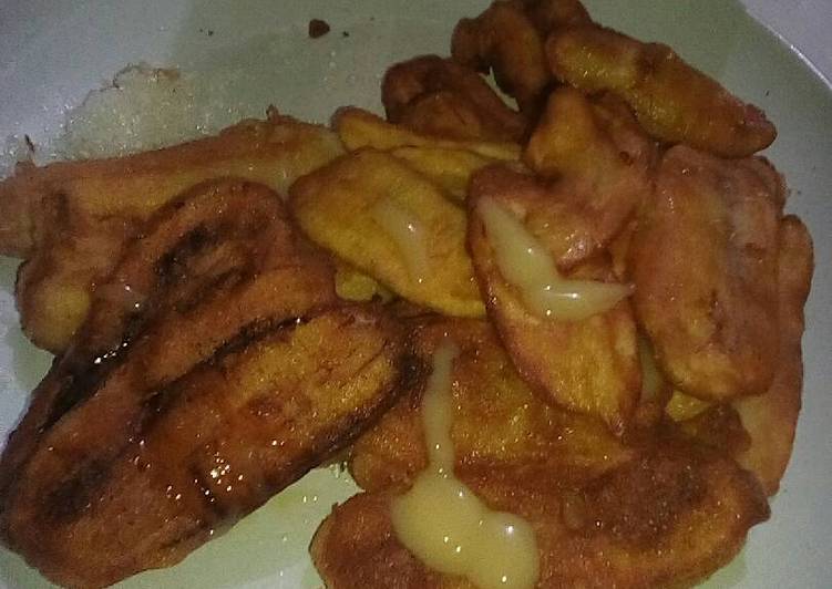 gambar untuk cara membuat Pisang goreng susu