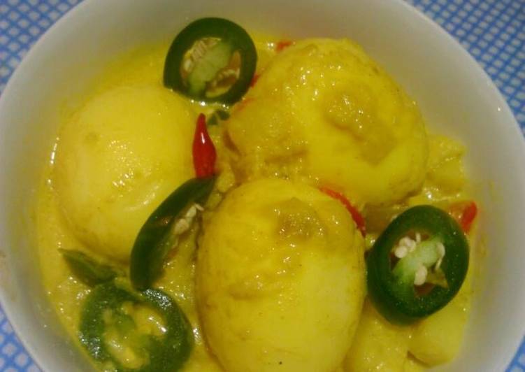  Resep Gulai kuning telur dan kentang no santan tapi pakai 