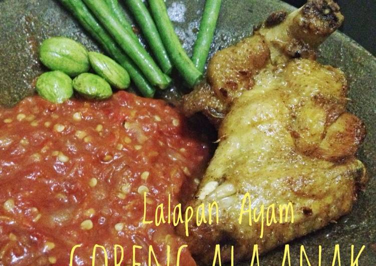 resep makanan Lalapan Ayam Goreng ala anak kos