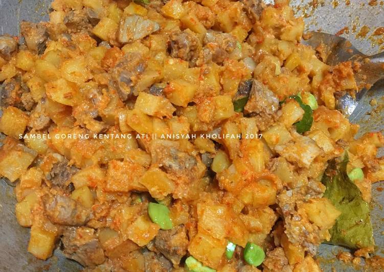 Resep Sambel Goreng Kentang Ati + Pete Dari Anisyah Kholifah