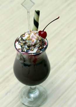 Blended ice chocolate