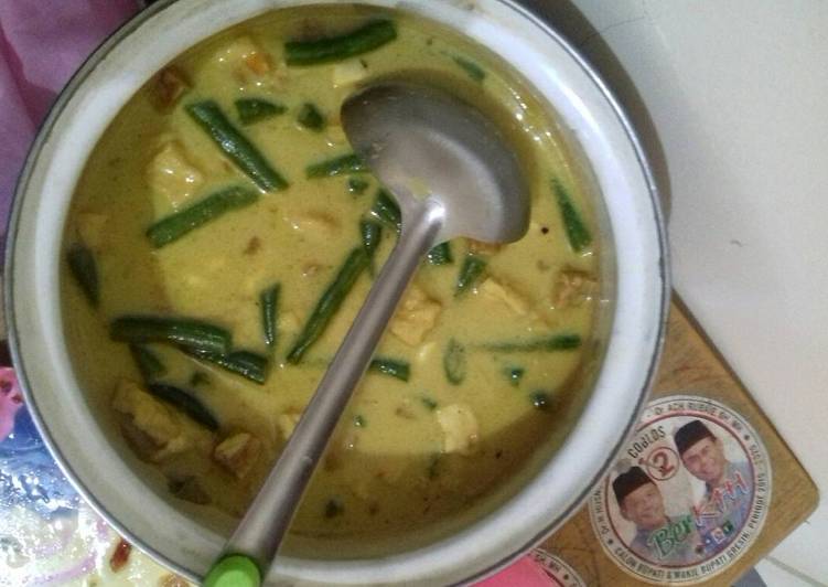 resep masakan Sayur lodeh tahu tempe