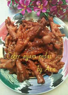 Ceker ayam bumbu pedas