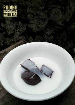 Puding Coklat with Fla so simple