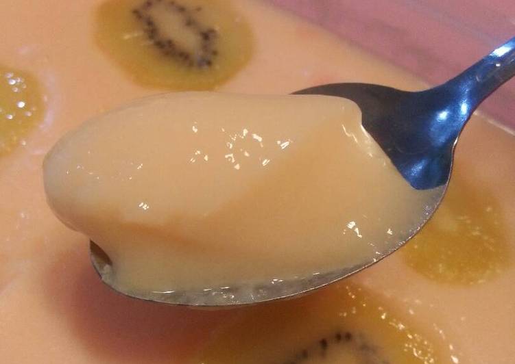 gambar untuk resep Mango yogurt silky puding