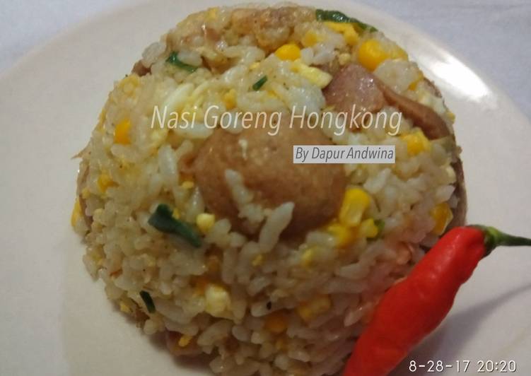 resep lengkap untuk Nasi Goreng Hongkong