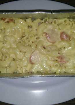 Macaroni schotel kornet sosis kukus
