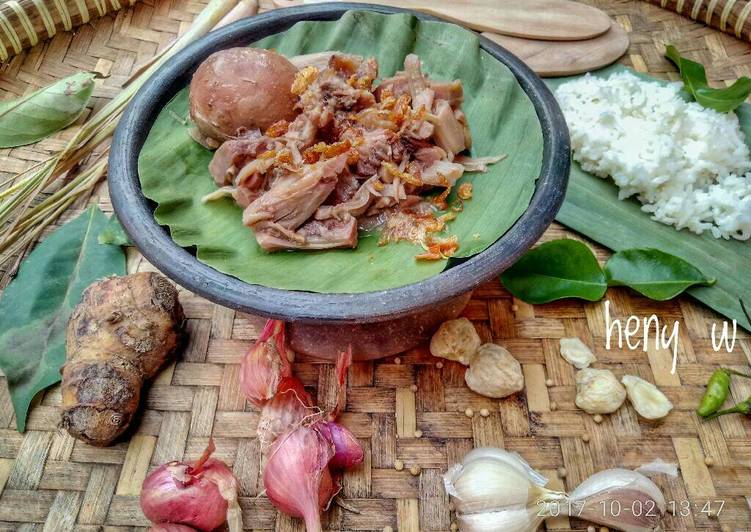 Resep Gudeg jowo resep ibu mertua Oleh Heny Widihartati