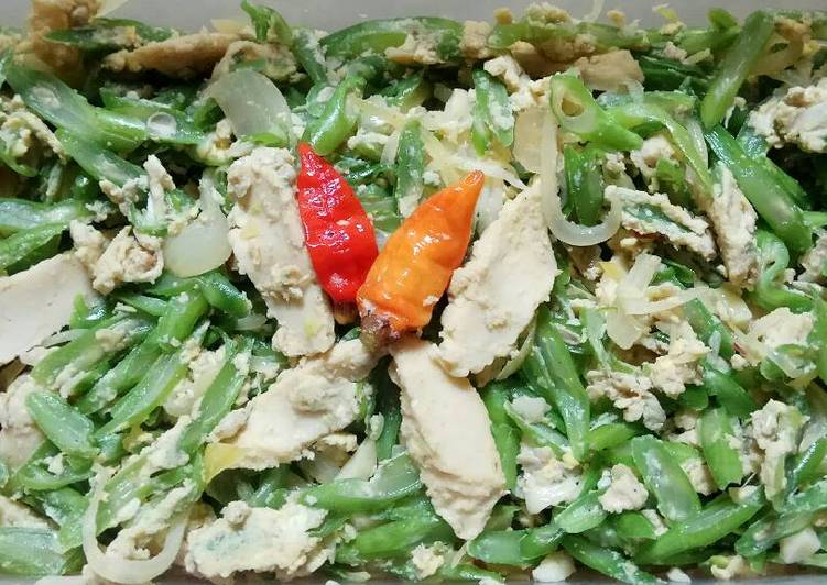 resep lengkap untuk Buncis telor kids friendly