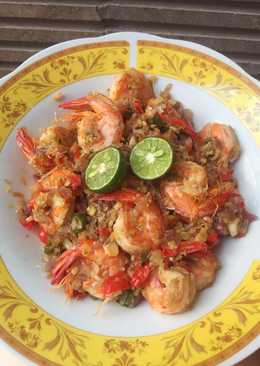 Udang Goreng Sambal Bongkot / Kecombrang
