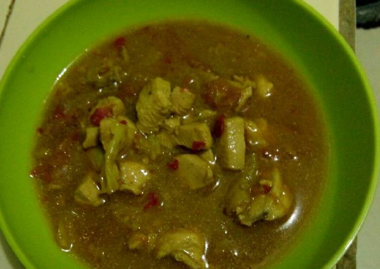 resep lengkap untuk Tongseng ayam pedas nendang