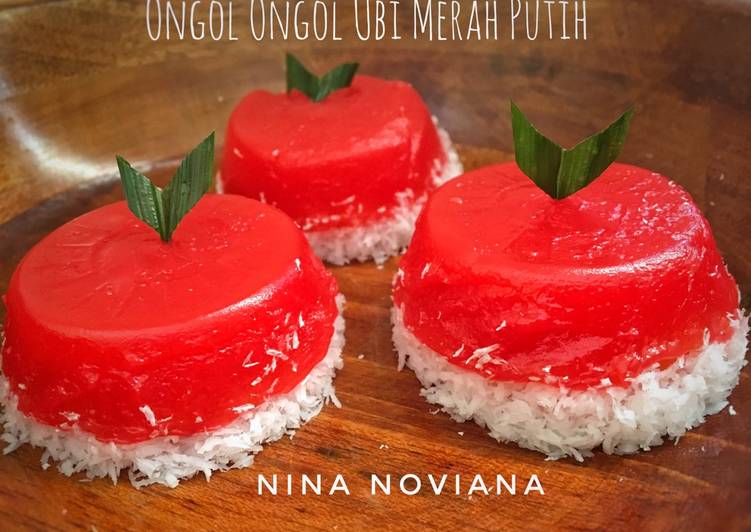 gambar untuk cara membuat Ongol ongol ubi MERAH PUTIH #indonesiamemasak