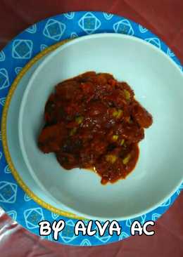 Udang balado pete simpel