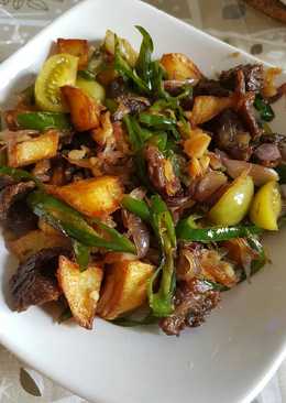 Tumis daging cabe ijo