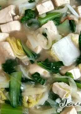 Tumis Pokcoy Sawi Putih dan Tahu