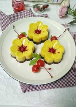 Pudding labu kuning coklat