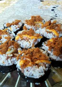 Nasi gulung nori simple ala2 sushi