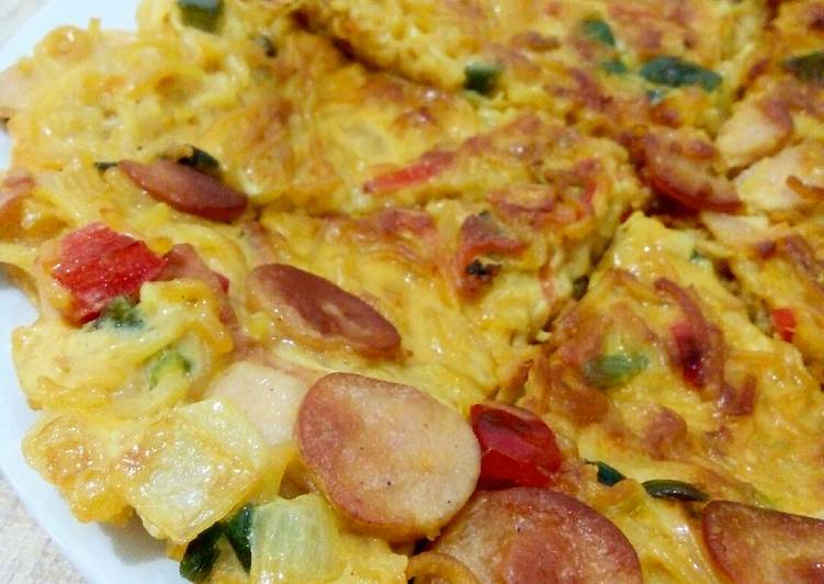 resep makanan Omelet mie