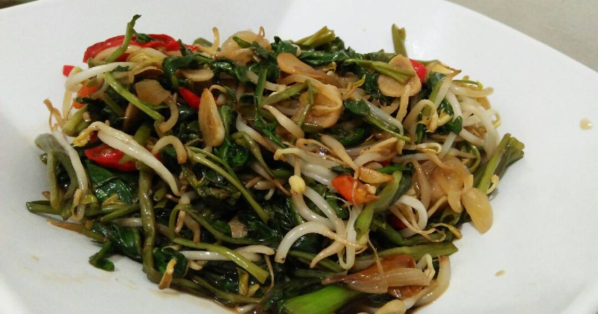 277 resep  tumis  kangkung  toge  enak dan sederhana Cookpad