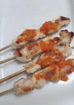 Sate asin pedas taichan