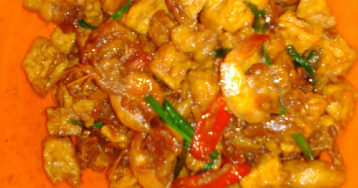  Resep  Sambal goreng  udang tahu tempe  