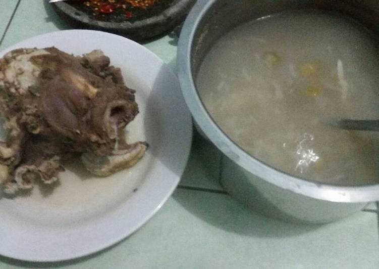 bahan dan cara membuat Sop kepala kambing