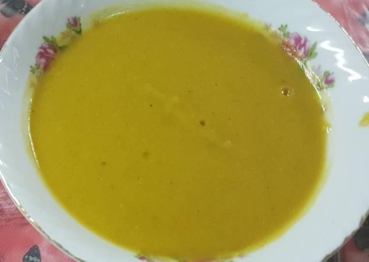 resep makanan Lentil soup, soup khas turki