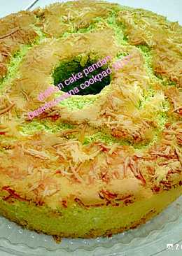 Chiffon cake pandan keju