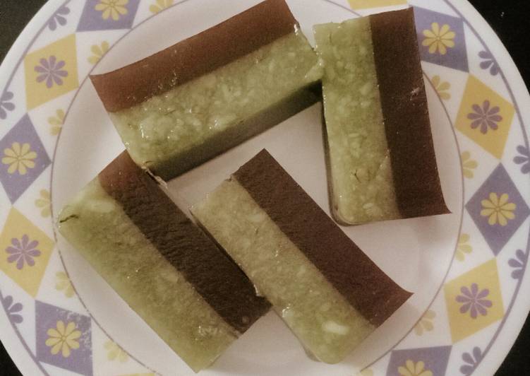 cara membuat Puding alpukat coklat mudah