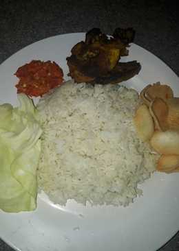 Nasi minyak ayam bakar ala2 saya