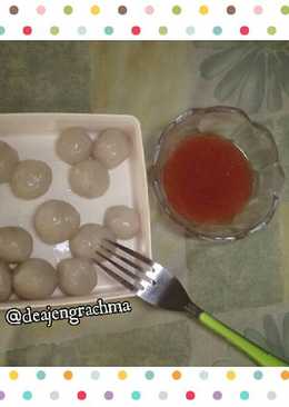 Cilok with Saus sambal indofood