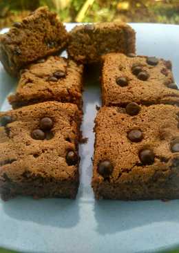 Brownies pisang tepung talas gluten free