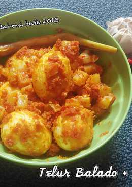 Telur Balado + Kentang Mantap