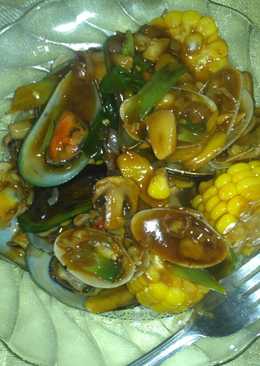 Kerang hijau saus tiram