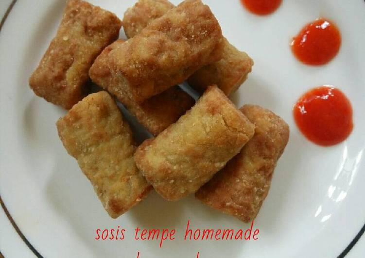 gambar untuk cara membuat Sosis tempe homemade