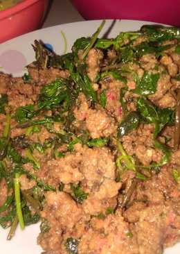 Tumis oncom kemangi simple