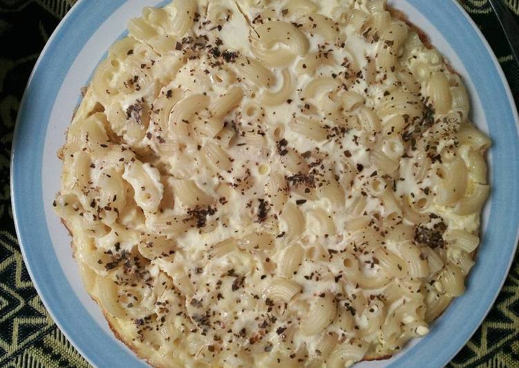 resep masakan Macaroni susu, telor, cream cheese