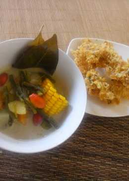 Sayur lodeh + kremes udang rebon