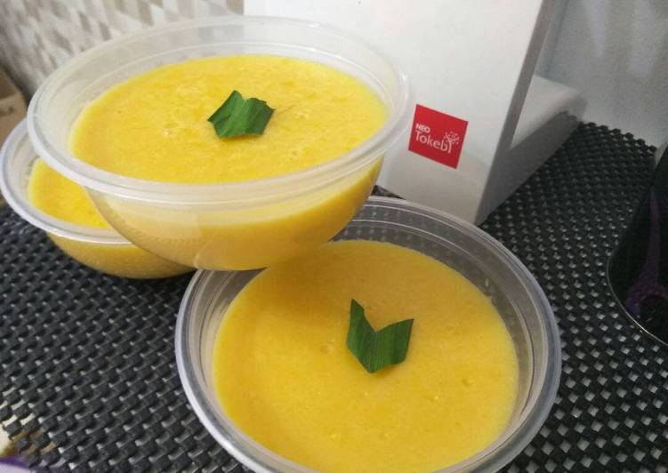 resep Milky Corn Pudding/Puding Jagung