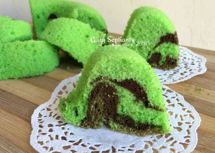 gambar untuk resep makanan Chiffon Pandan (irit bahan)